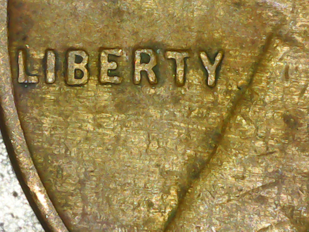 1942-Lincoln-Penny-W/Alligator's-Skin